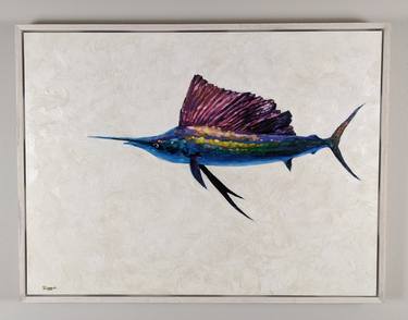 Original Fine Art Fish Paintings by Tracy Riggio