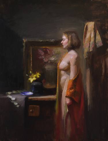 Original Figurative Nude Painting by Kelli Folsom