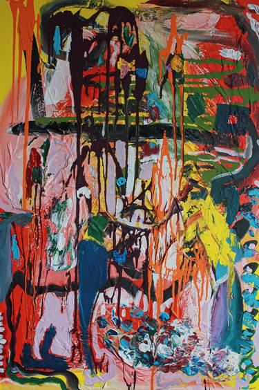 Original Abstract Expressionism Abstract Paintings by Mireka Starr