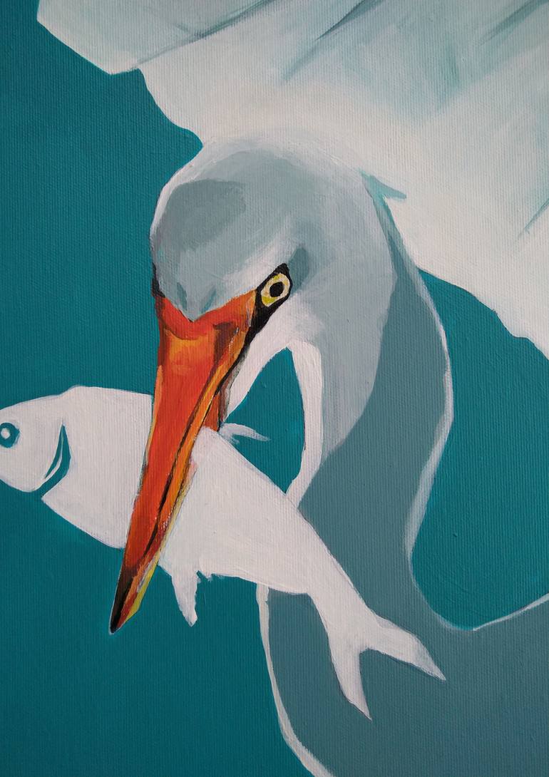 Original Art Nouveau Animal Painting by Greta Agneza - Siemczuk
