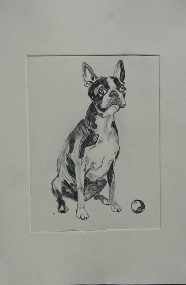 Print of Dogs Printmaking by Greta Agneza - Siemczuk