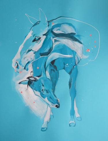 Print of Fine Art Horse Paintings by Greta Agneza - Siemczuk