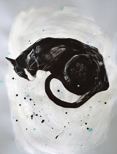 Print of Figurative Cats Paintings by Greta Agneza - Siemczuk