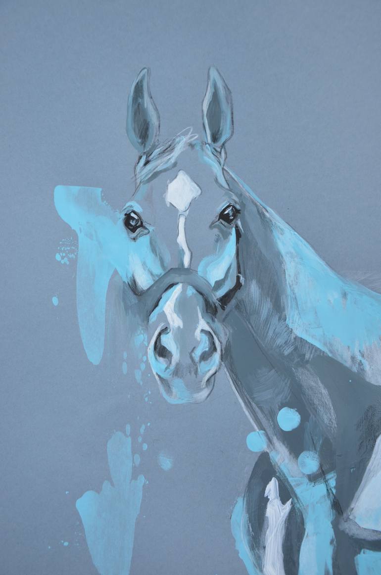 Original Horse Painting by Greta Agneza - Siemczuk