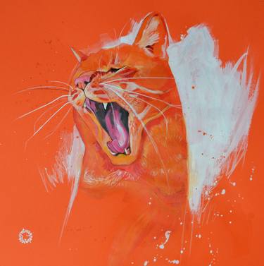 Print of Expressionism Cats Paintings by Greta Agneza - Siemczuk