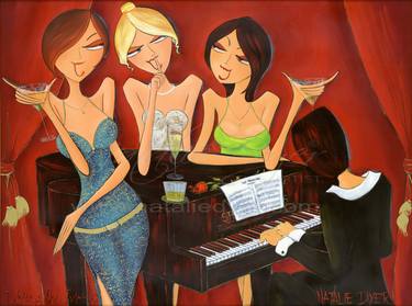 Original Figurative Music Paintings by Natalie Dyer