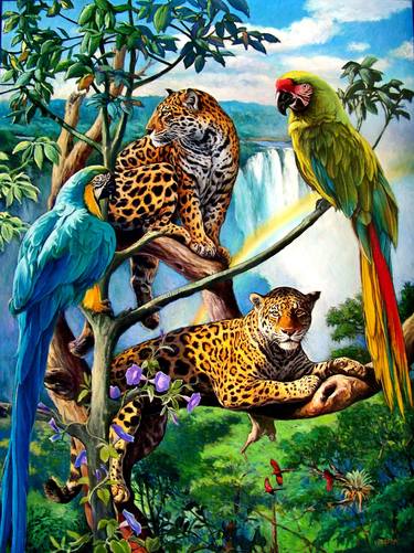 Original Conceptual Animal Painting by Wayne Weberbauer