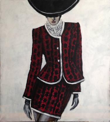 Original Figurative Fashion Painting by Rolf Kampmann
