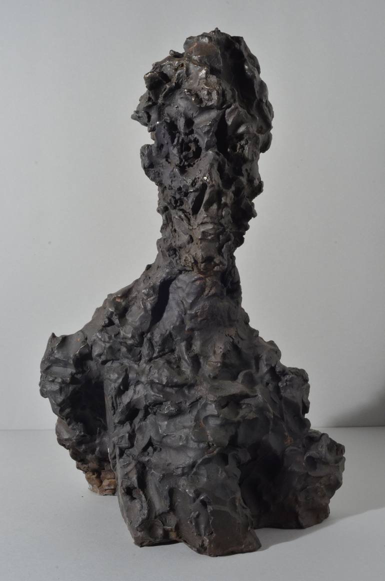 Original Expressionism Men Sculpture by Gianguido Bonfanti