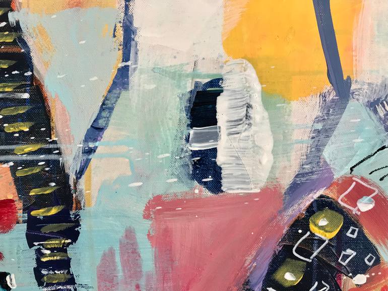 Original Abstract Botanic Painting by Francesca Tesoriere