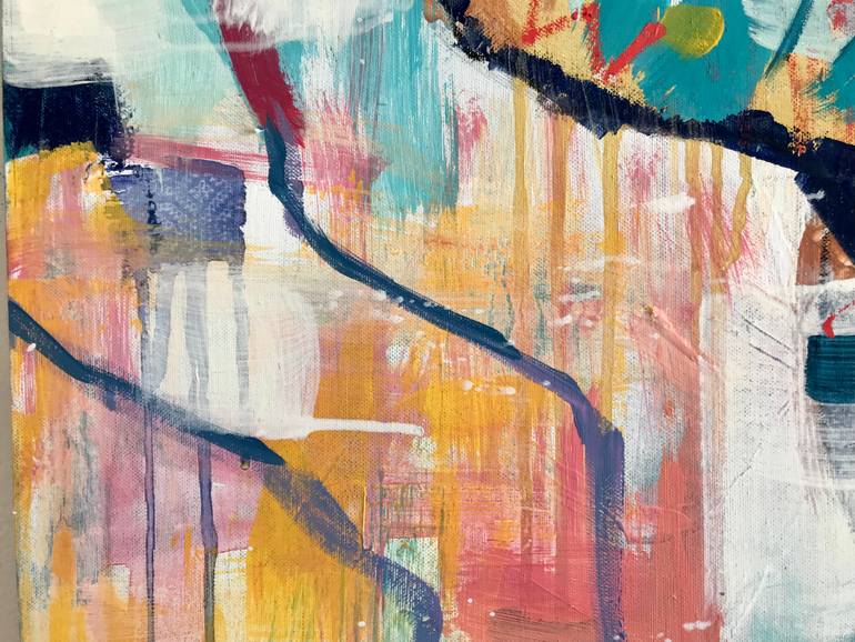 Original Abstract Botanic Painting by Francesca Tesoriere