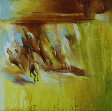 Print of Abstract Horse Paintings by Joanna Burda