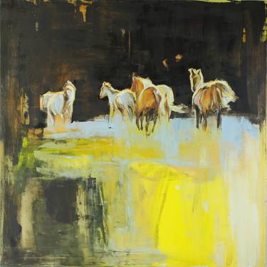 Print of Abstract Horse Paintings by Joanna Burda