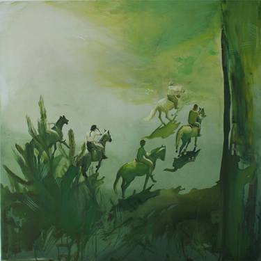 Original Abstract Horse Paintings by Joanna Burda