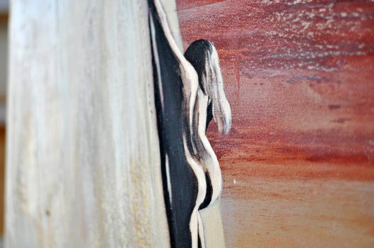 Original Abstract Expressionism Nude Painting by Joanna Burda