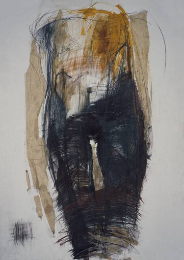 Original Abstract Expressionism Nude Drawings by Joanna Burda