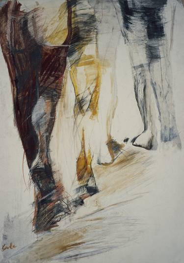 Print of Expressionism People Drawings by Joanna Burda