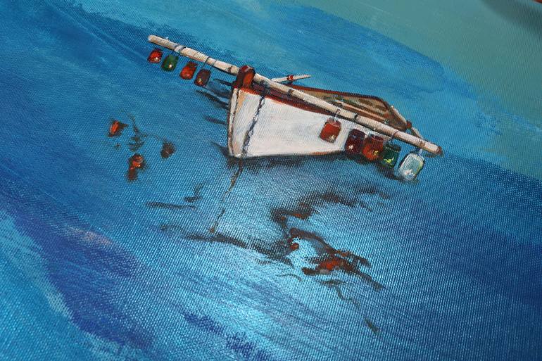 Original Figurative Boat Painting by Joanna Burda