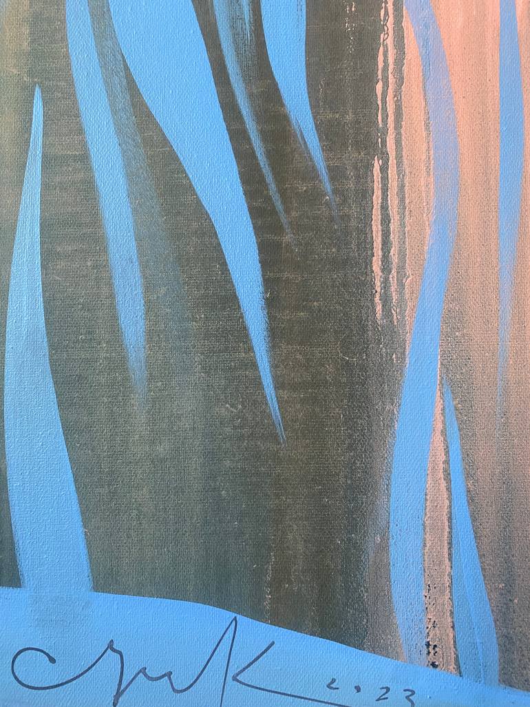 Original Abstract Water Painting by Katsiaryna Sumarava
