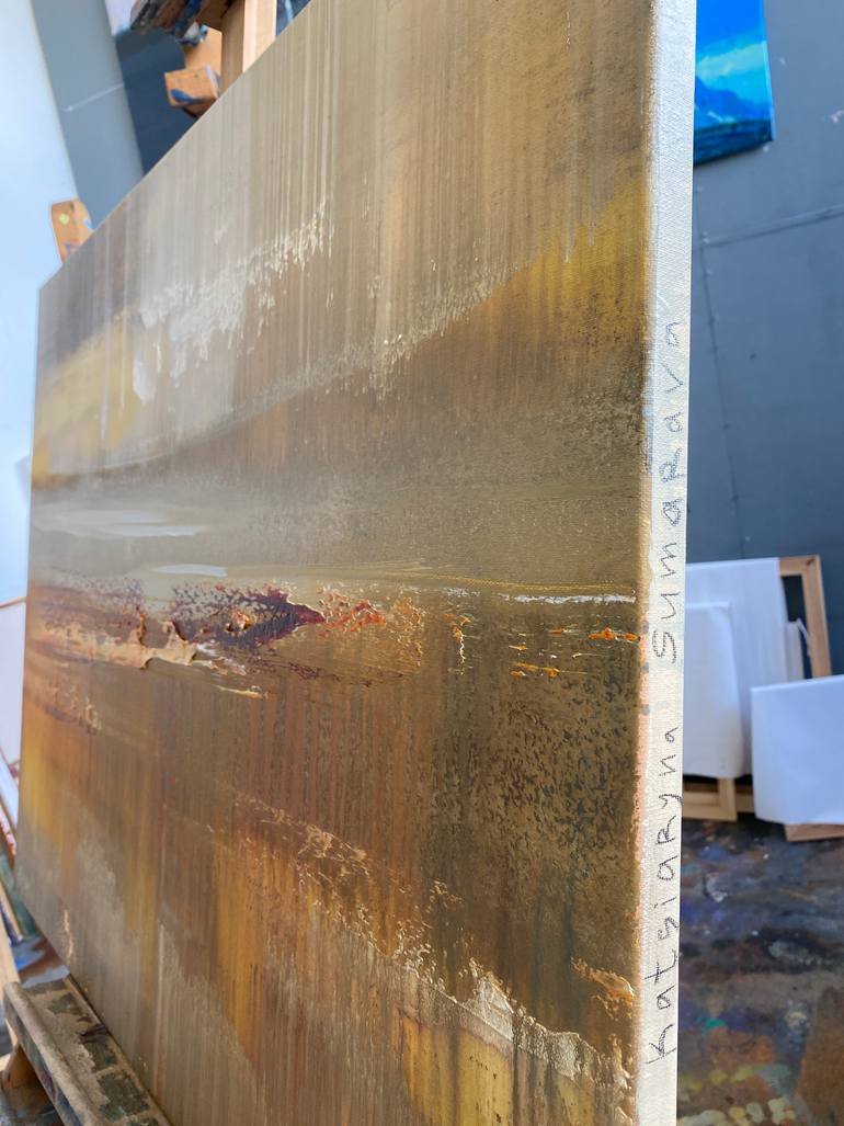 Original Abstract Expressionism Abstract Painting by Katsiaryna Sumarava