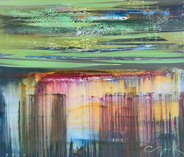 Original Abstract Landscape Paintings by Katsiaryna Sumarava