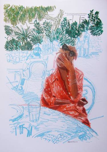Print of Figurative Women Drawings by Mary Cinque