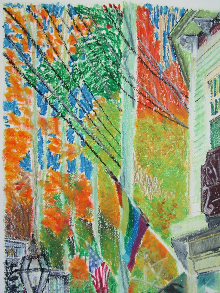 Original Contemporary Outer Space Drawing by Mary Cinque