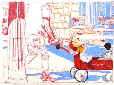 Print of Contemporary Kids Drawings by Mary Cinque