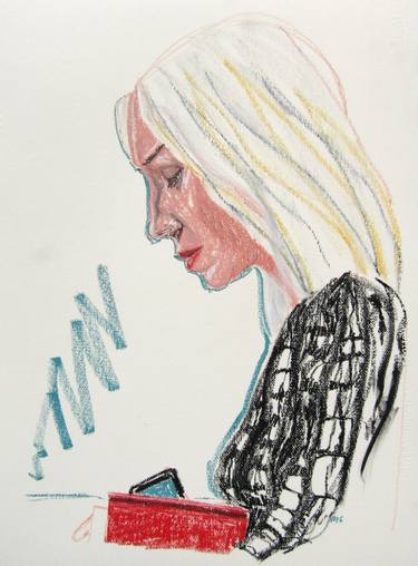 Original Figurative Women Drawings by Mary Cinque