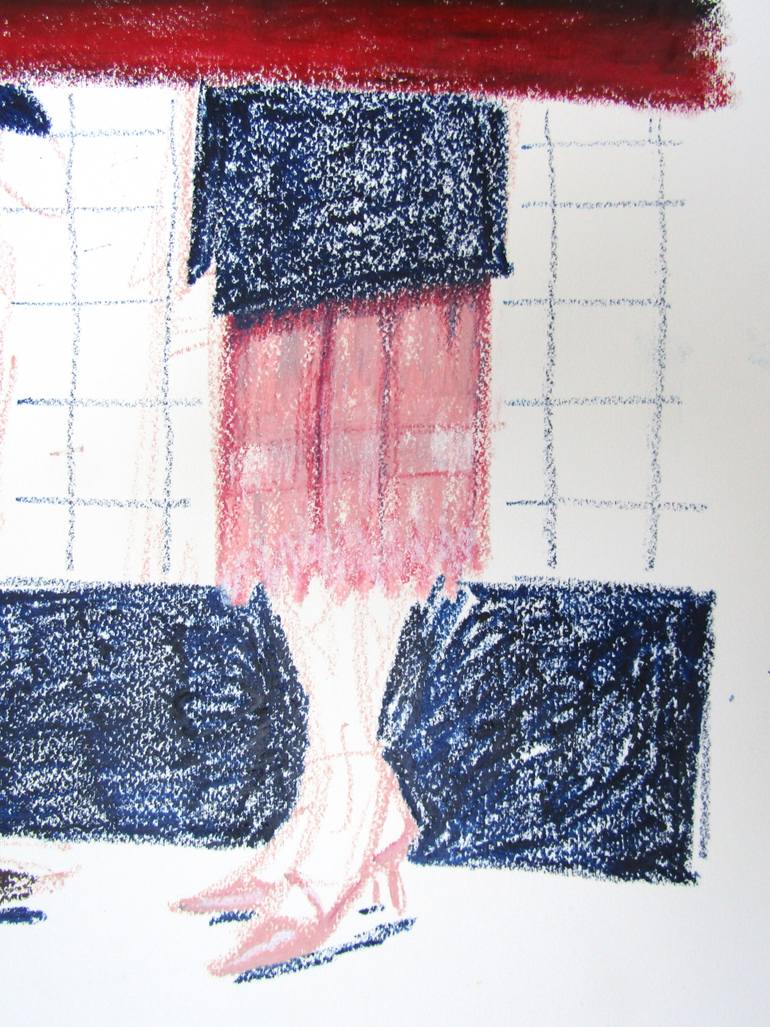 Original Contemporary People Drawing by Mary Cinque