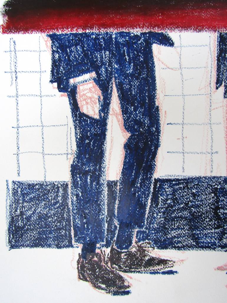 Original Contemporary People Drawing by Mary Cinque