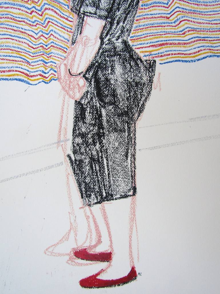 Original Contemporary People Drawing by Mary Cinque