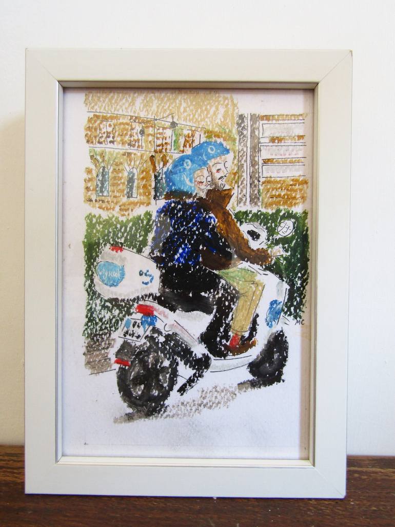Original Figurative Places Drawings by Mary Cinque
