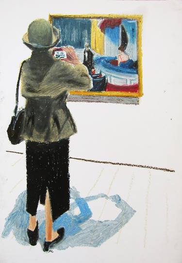 Original Contemporary People Drawings by Mary Cinque