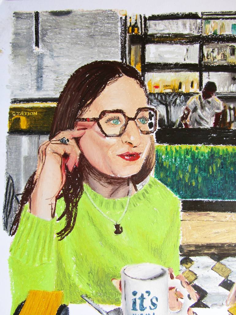 Original Contemporary Women Drawing by Mary Cinque