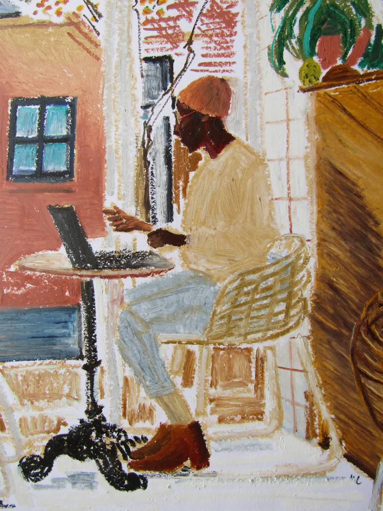 Original Contemporary People Drawing by Mary Cinque