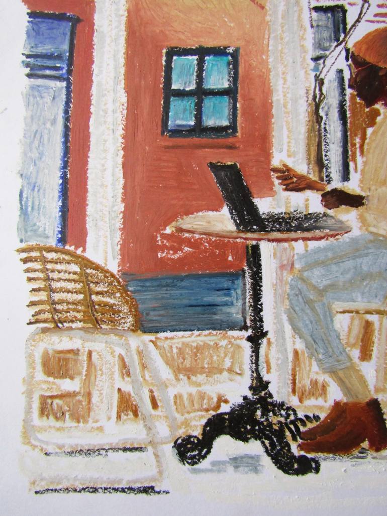 Original Contemporary People Drawing by Mary Cinque