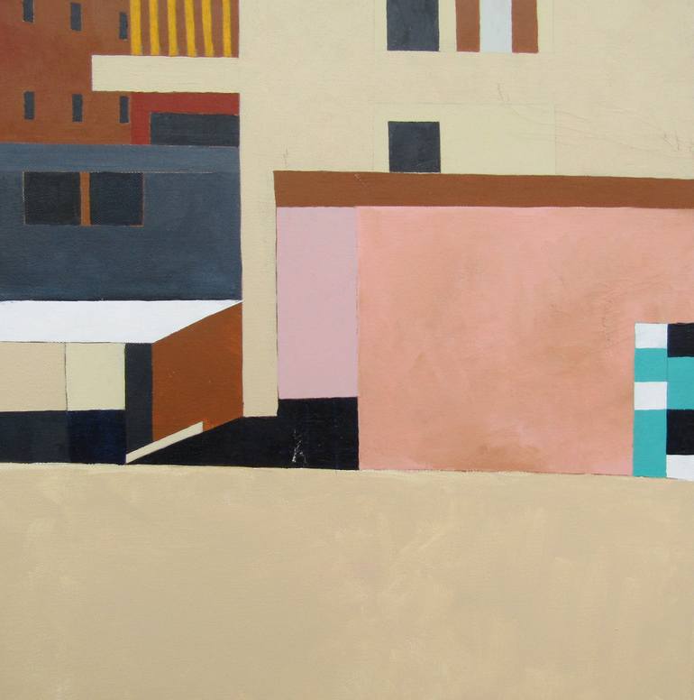 Original Fine Art Architecture Painting by Mary Cinque