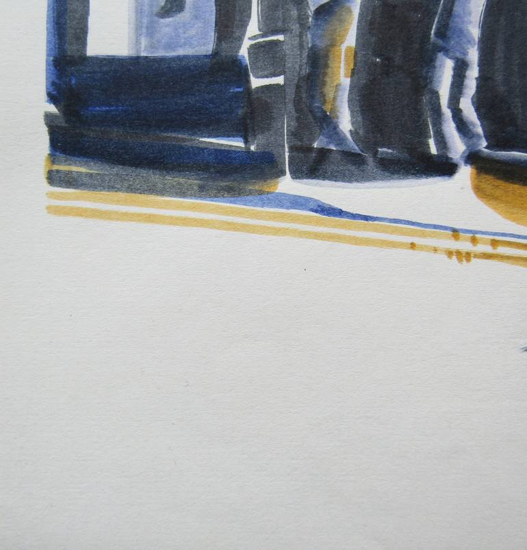 Original Figurative Cities Drawing by Mary Cinque