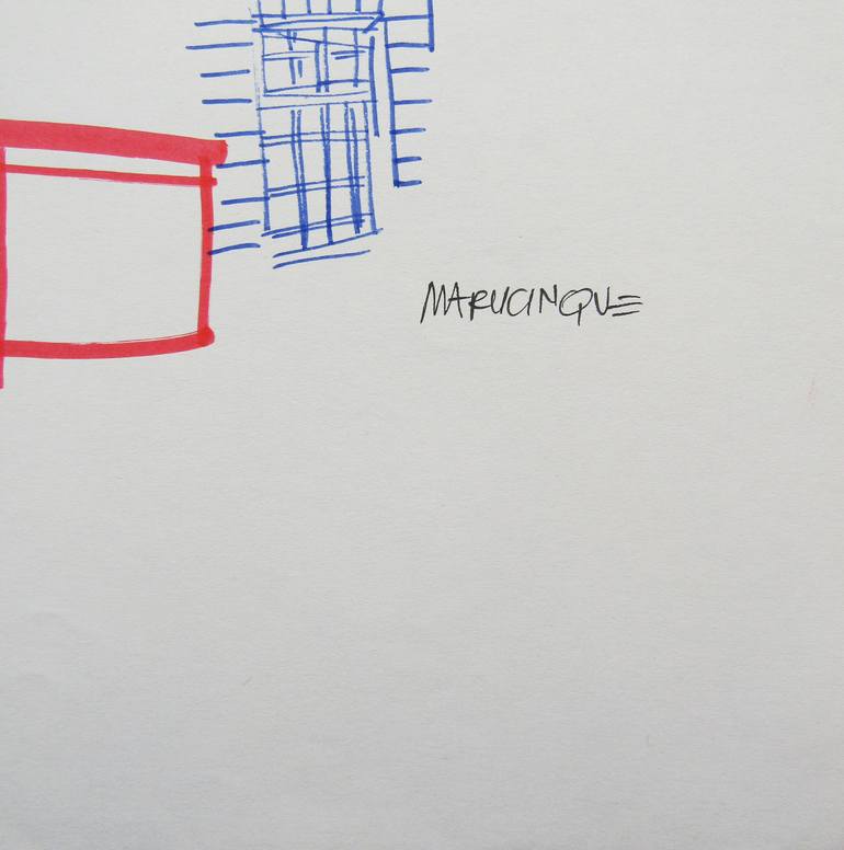 Original Illustration Cities Drawing by Mary Cinque