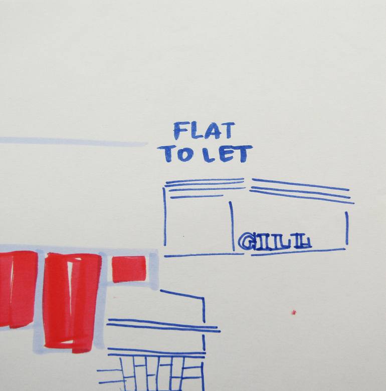 Original Illustration Cities Drawing by Mary Cinque