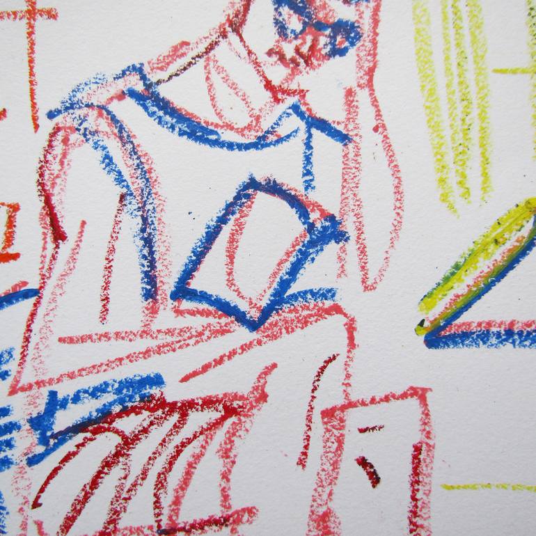 Original Figurative Men Drawing by Mary Cinque