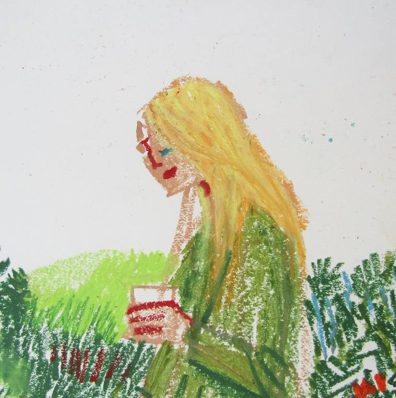 Original Women Drawing by Mary Cinque