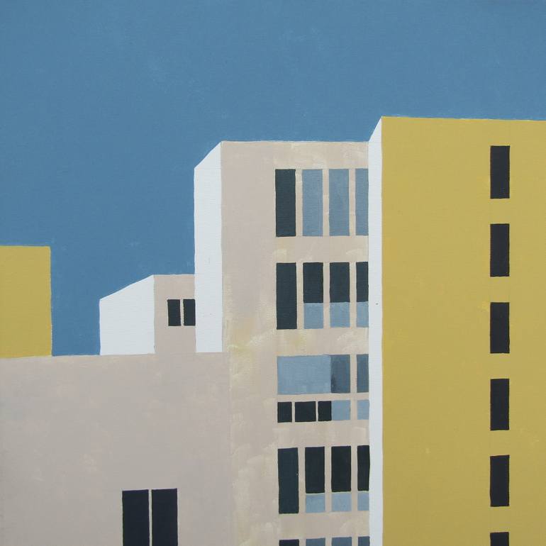 Original Figurative Cities Painting by Mary Cinque