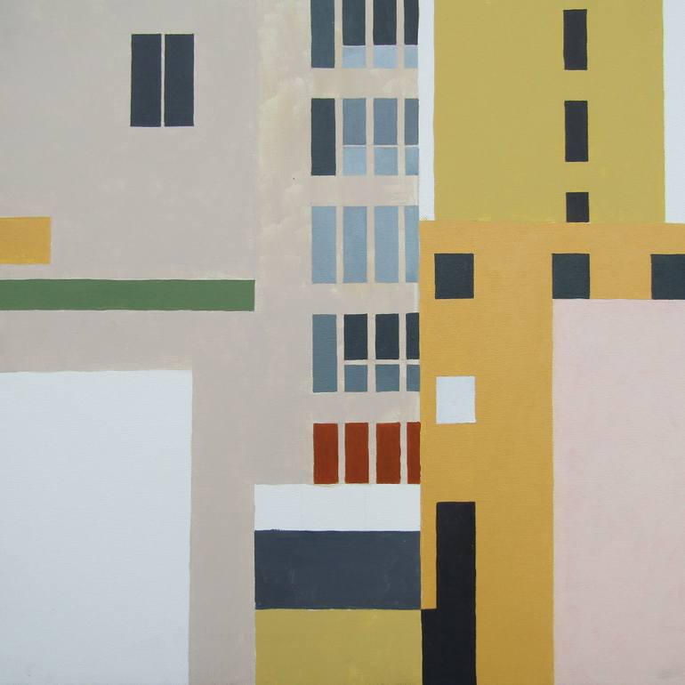 Original Figurative Cities Painting by Mary Cinque