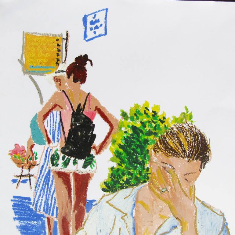 Original People Drawing by Mary Cinque