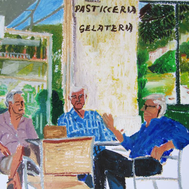 Original Figurative Men Drawing by Mary Cinque