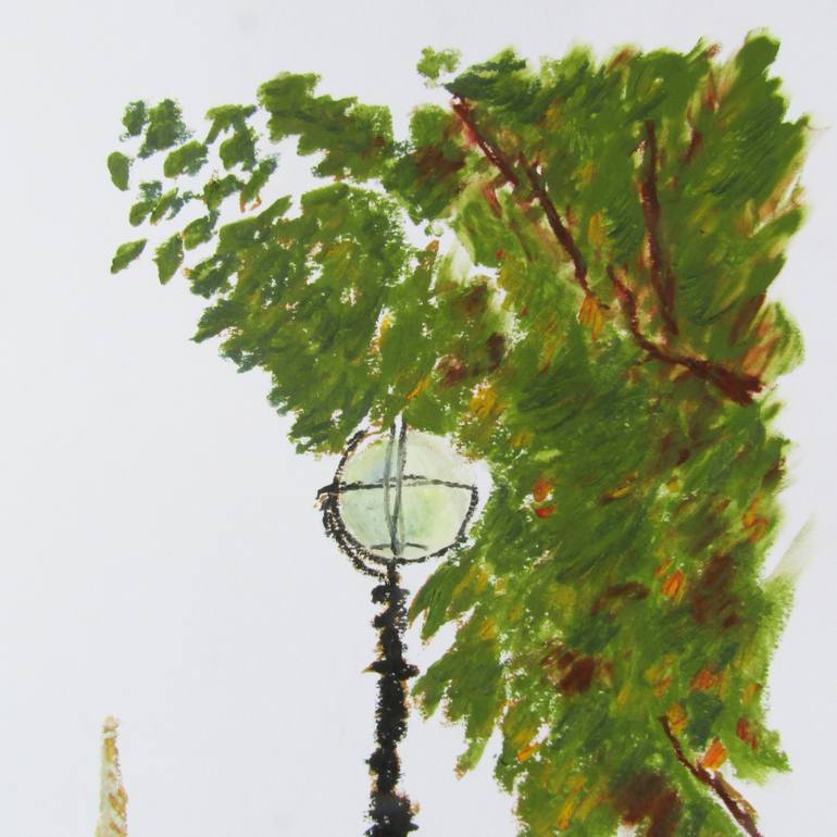 Original Figurative Cities Drawing by Mary Cinque