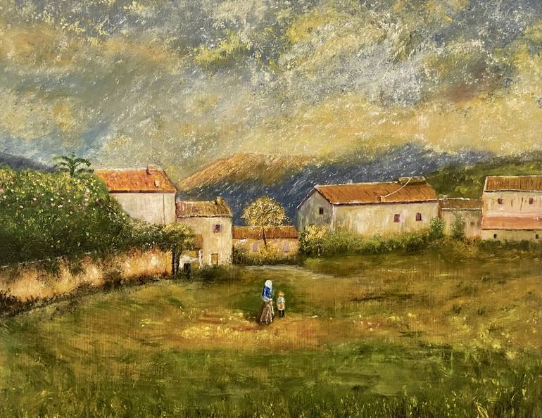 Print of Impressionism Landscape Paintings by Willy Dahm