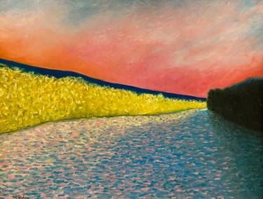 Original Impressionism Abstract Paintings by Willy Dahm